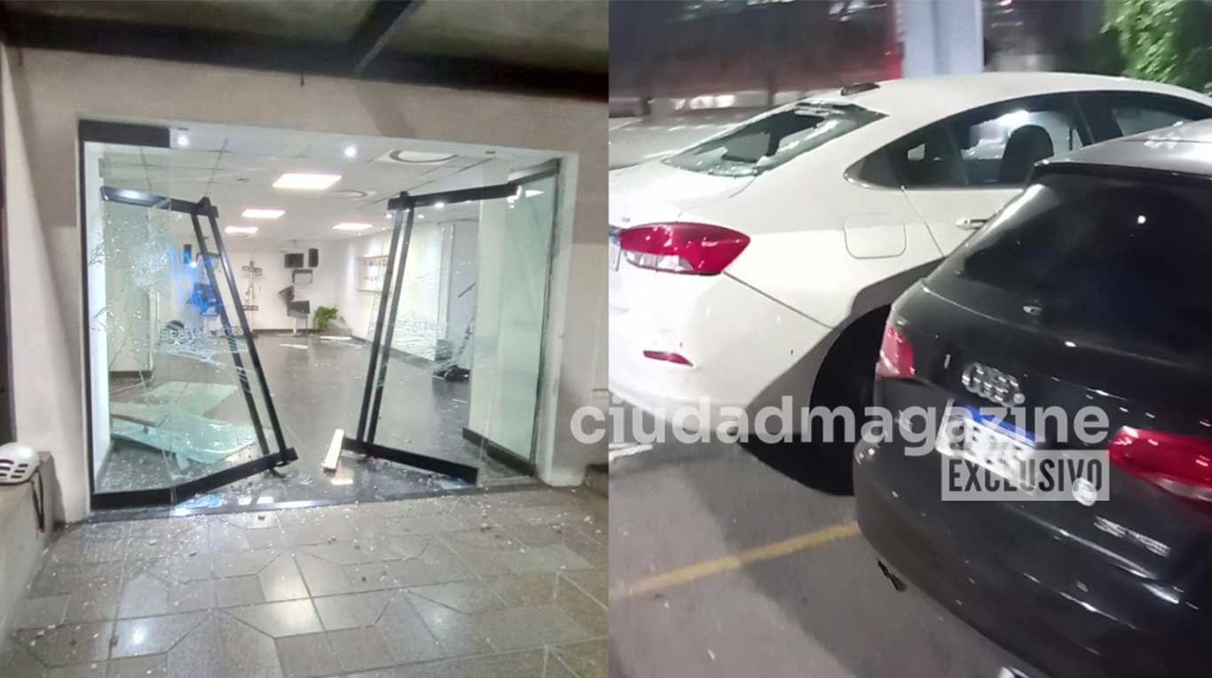 Así quedó el edificio de Artear tras el ataque de militantes