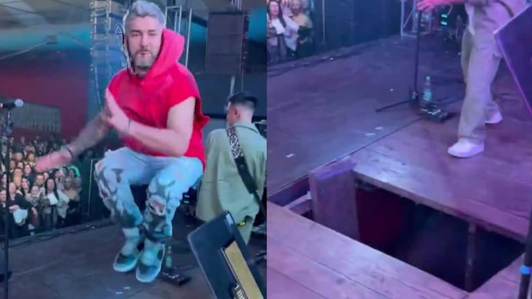 El video de la terrible caída de Pablo Ortíz, cantante de Dale Q’ Va, en pleno show