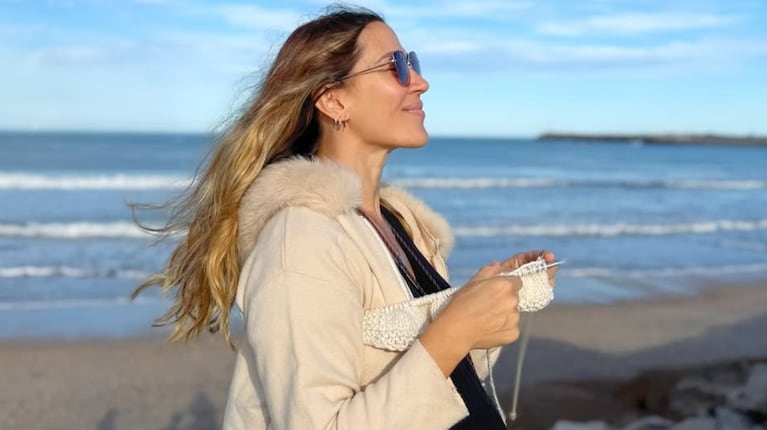 Jimena Barón se metió al agua a 4 grados bajo cero en San Martín de los Andes: “Cascada de sanación”