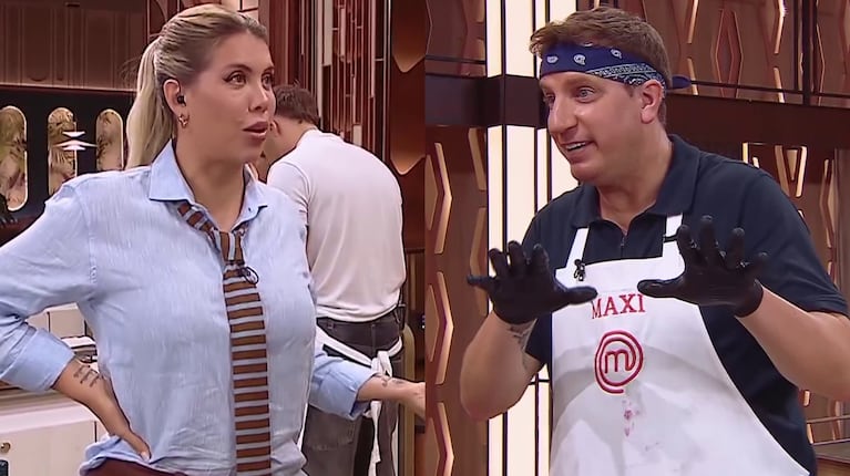 La ironía de Wanda Nara al escuchar a Maxi López hablar de “ex despechadas” en MasterChef Celebrity