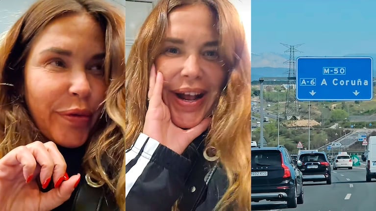 Nazarena Vélez y Santiago Caamaño tuvieron un desafortunado percance camino a La Coruña: qué les pasó