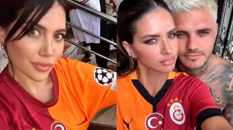 Aseguran que Wanda Nara simuló recibir flores del Galatasaray para opacar a la China Suárez