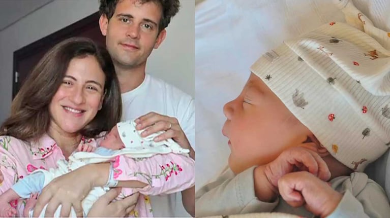 Carolina Amoroso presentó a su hijo Vicente y contó cómo fue el parto: “Llegó morrudito”