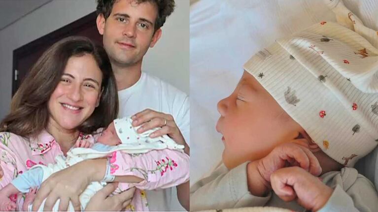 Carolina Amoroso presentó a su hijo Vicente y contó cómo fue el parto: “Llegó morrudito”