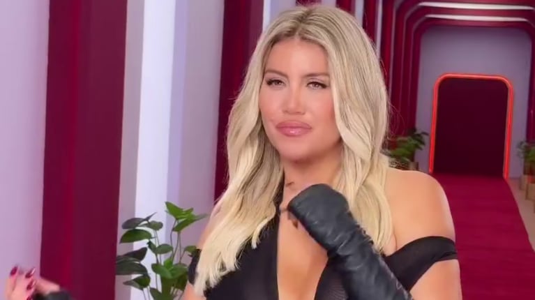 Wanda Nara deslumbró con un impactante look total black para su debut en la segunda temporada de Love Is Blind