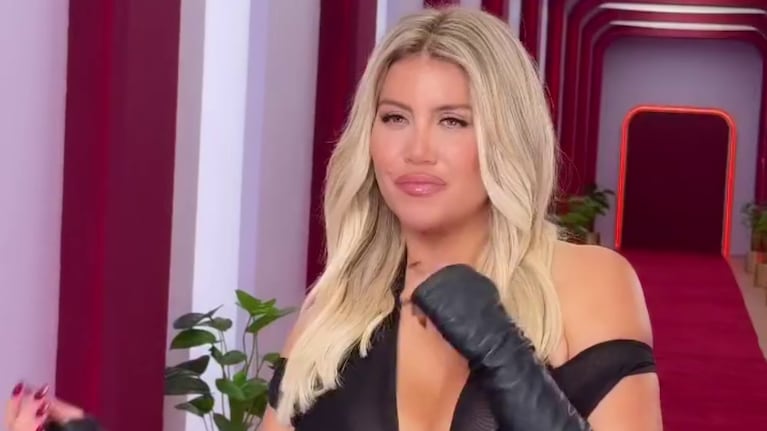 Wanda Nara deslumbró con un impactante look total black para su debut en la segunda temporada de Love Is Blind