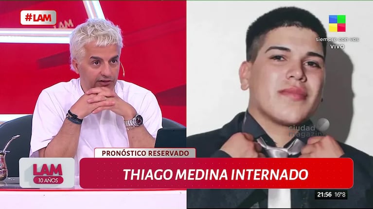 Thiago Medina sufrió un grave accidente y Daniela Celis pidió cadena de oración