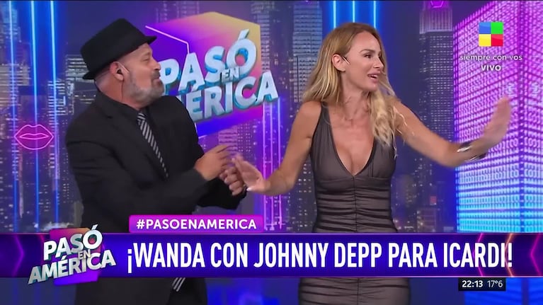 La explosiva repercusión del encunetro de Wanda Nara con Johnny Depp en la TV: “Al boludeo que se prestó”
