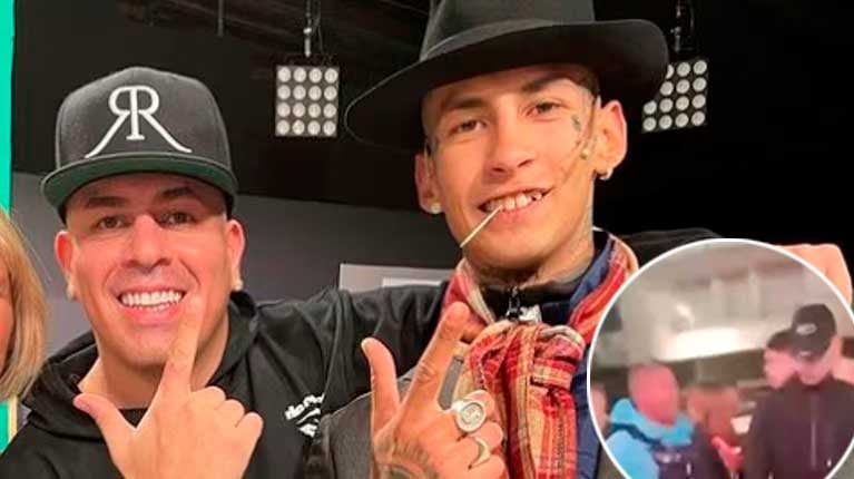 Filtraron un video de L-Gante a las trompadas con su mánager y el cantante podría volver a la cárcel