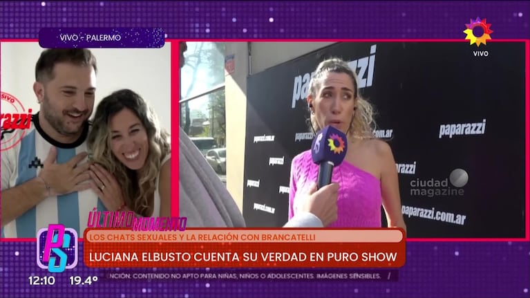 Luciana Elbusto blanqueó qué siente por Diego Brancatelli: “El que esté libre de pecado que tire la primera”