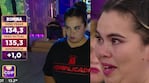 El llanto de Romina tras quedar eliminada de Cuestión de Peso