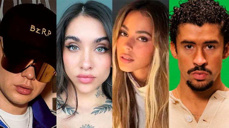 ¡Reventaron la casita! Bizarrap, Tini Stoessel y María Becerra, súper VIP en el show de Bad Bunny