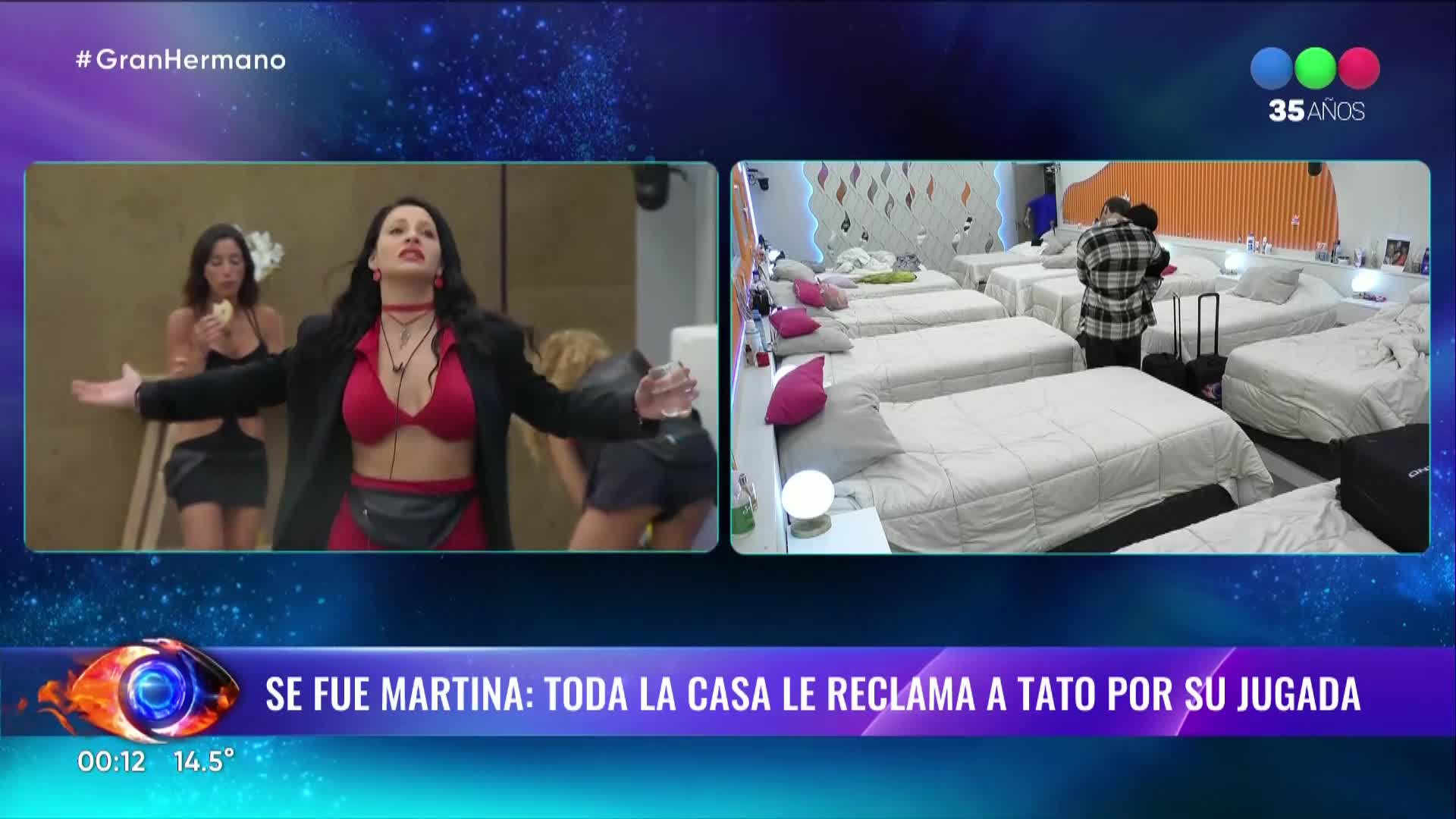 Qué dijo Tato de Gran Hermano tras la eliminación de Martina: video