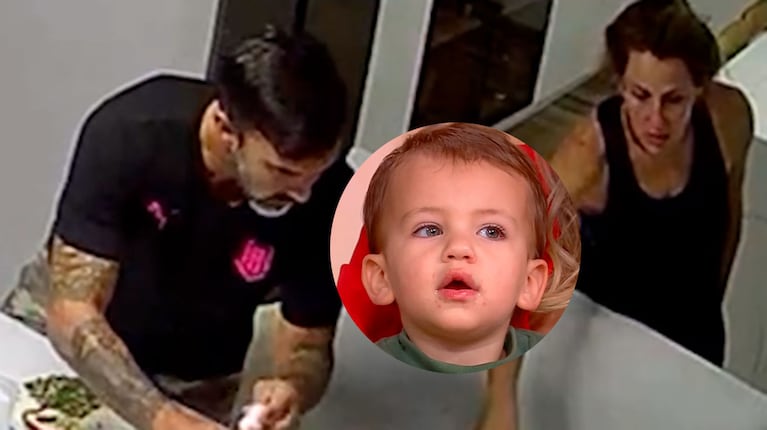 El pícaro robo del hijo de Mica Viciconte y Fabián Cubero, registrado por una cámara de seguridad: el video