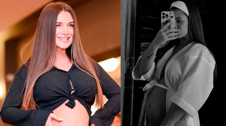 El primer desfile de Camila Homs mostrando su pancita de embarazada: mirá el video