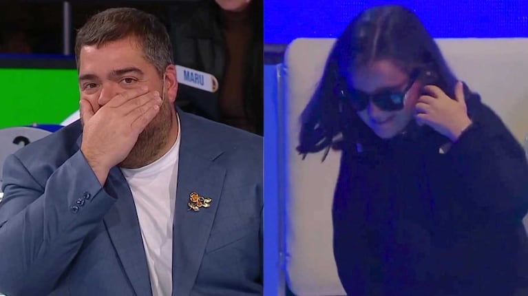 Darío Barassi mostró por primera vez a su hija Emilia en Ahora Caigo: el desopilante momento en vivo