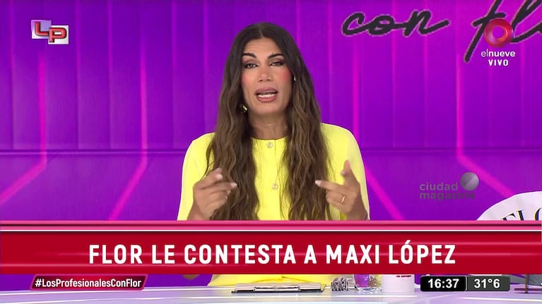 Florencia de la V le respondió a Maxi López tras su desafortunado comentario: “Me da pena”