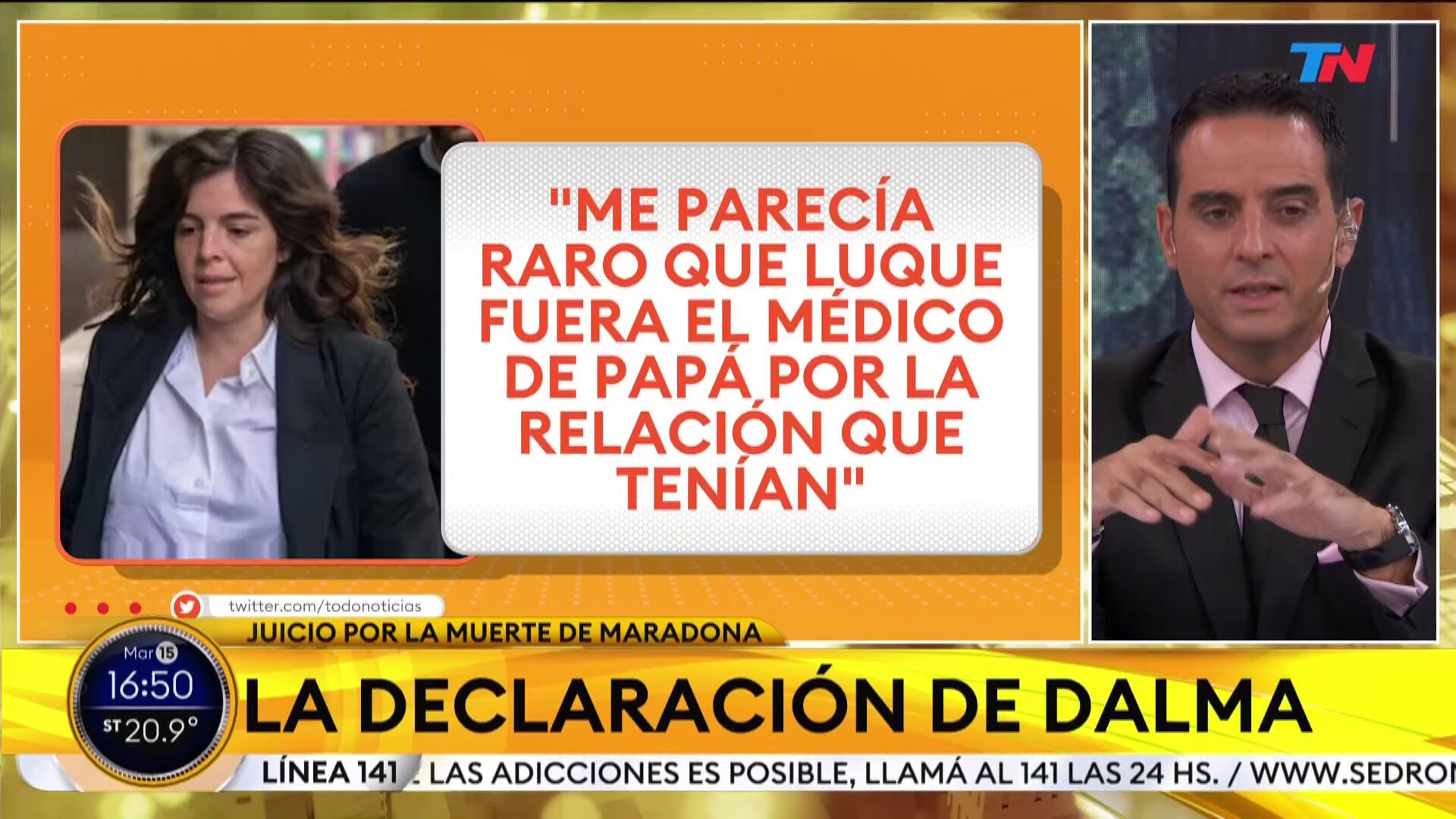 Los detalles de la declaracione de Dalma Maradona en el juicio por su padre