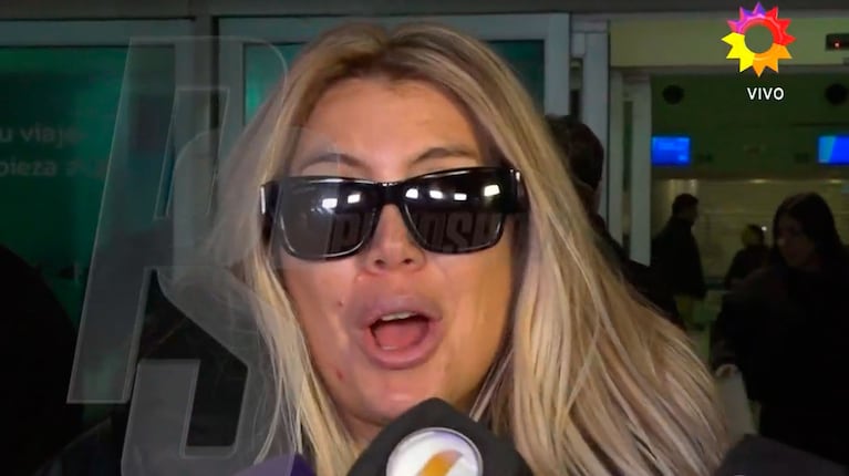 Video: el inesperado grito a Wanda Nara sobre Amancio Vicuña que la sorprendió en plena nota
