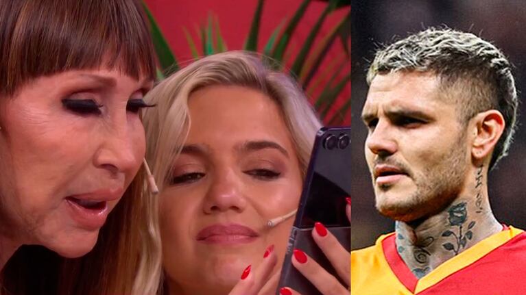 Moria Casán comprobó la charla de Mauro Icardi con Nazarena Di Serio: “Asombro”