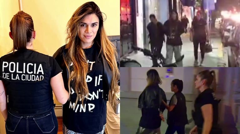 Así detuvieron a Luciana Martínez, la ex Gran Hermano acusada de viuda negra: impactantes imágenes