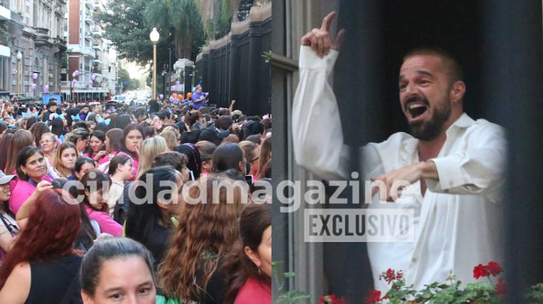 Ricky Martin enloqueció Buenos Aires: baile en el balcón para sus fans antes de su primer show