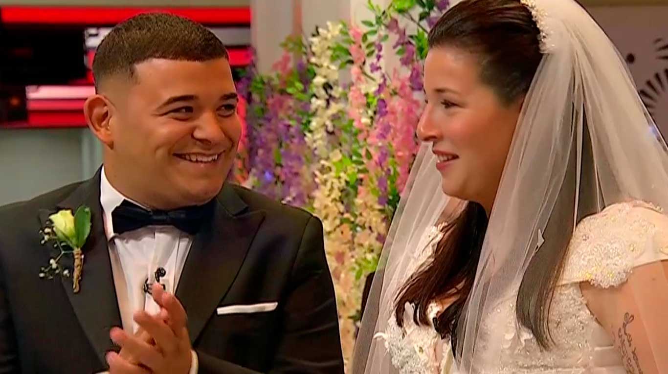 Así fue la boda de Brian y Luciana en Gran Hermano