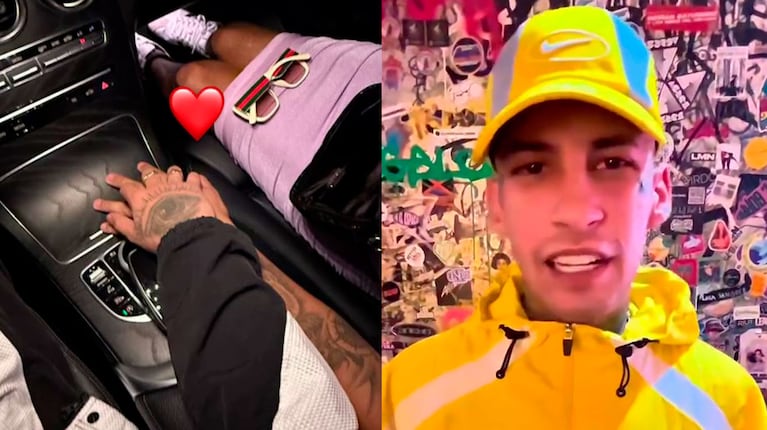 Quién es el nuevo amor al que L-Gante le tomó la mano dentro de su auto