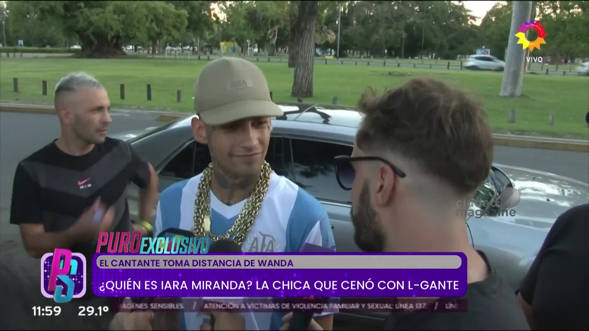L-Gante explicó su cena con una influencer y aclaró cómo está su relación con Wanda Nara.