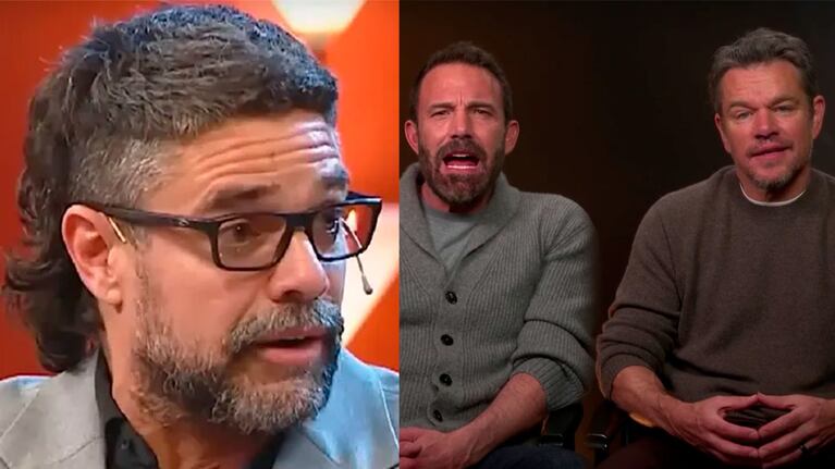 El audio viral de Luciano Castro cruzó fronteras: Matt Damon y Ben Affleck imitaron su “Buen día, guapa”