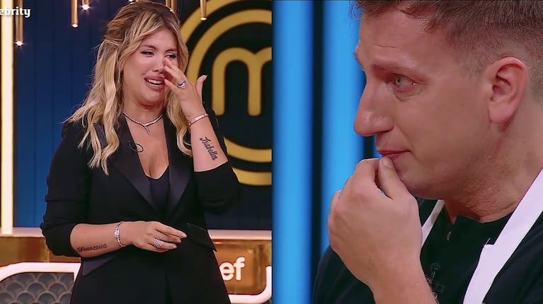 El desconsolado llanto de Wanda Nara al despedir a Maxi López de MasterChef Celebrity