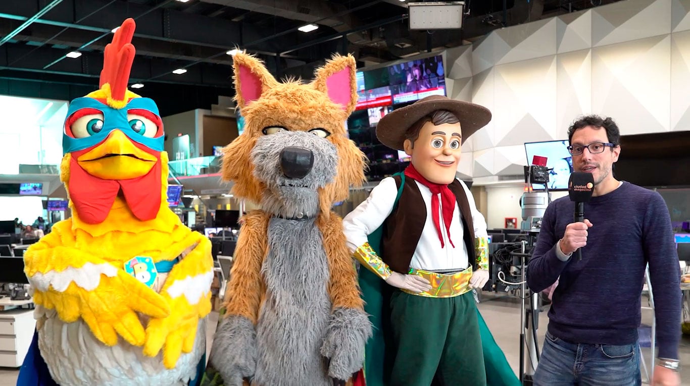 Don Zenón, el Increíble Bartolito y el Lobo Beto visitaron la redacción de Ciudad: el video