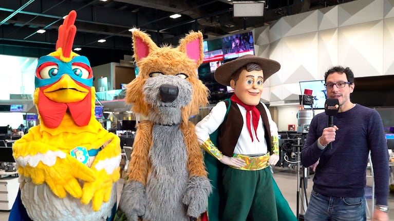 Don Zenón, el Increíble Bartolito y el Lobo Beto visitaron la redacción de Ciudad: el video