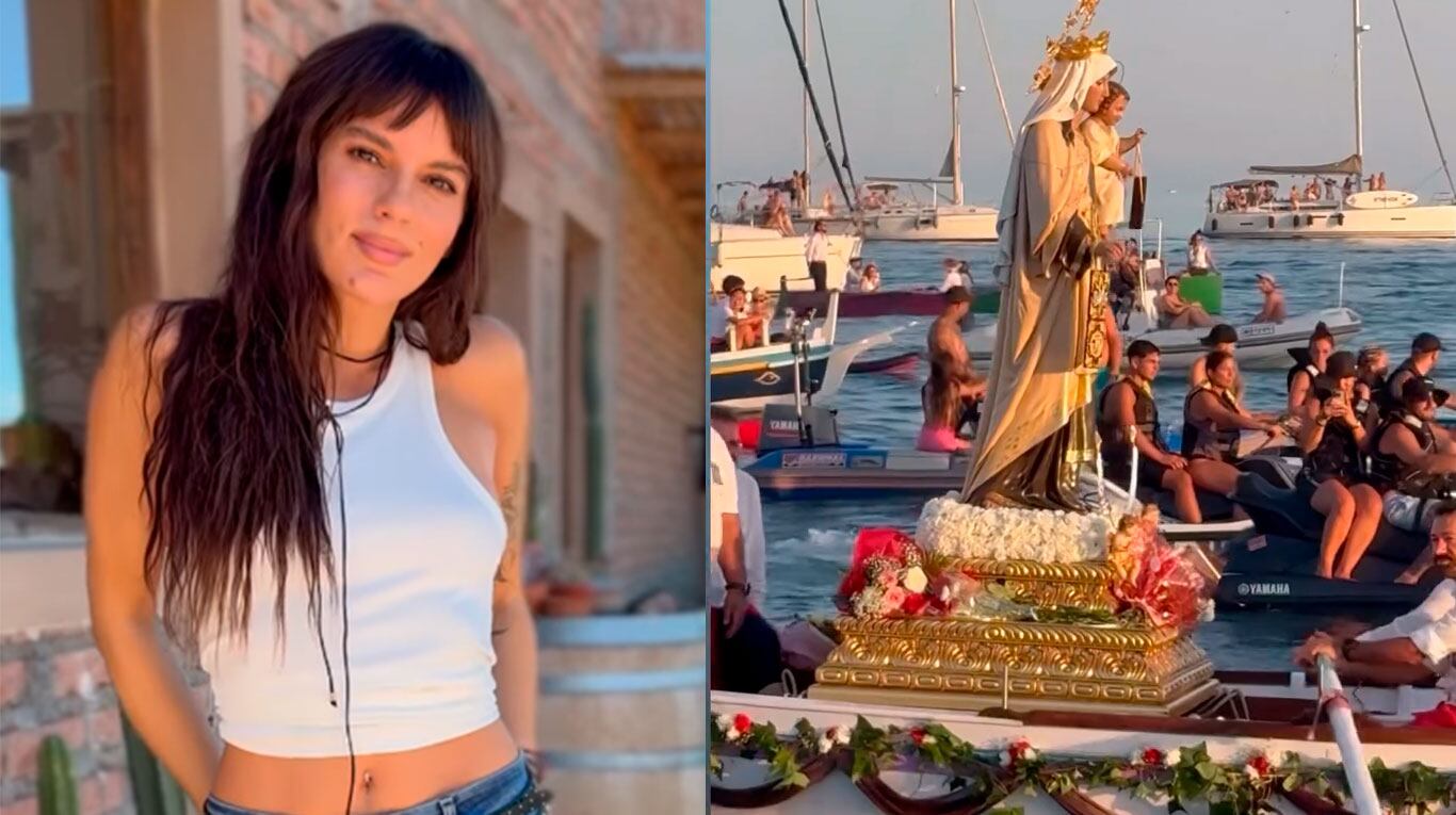 Video: Gimena Accardi asistió a una celebración religiosa en Málaga tras su separación de Nicolás Vázquez