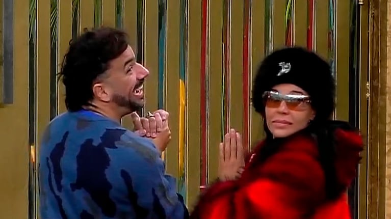 Charlotte Caniggia y Cola le rezaron a la puerta de Gran Hermano: el pedido que se cumplió