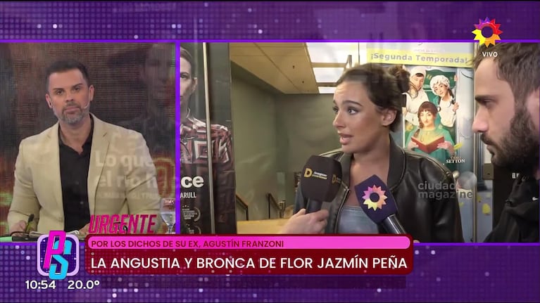 Flor Jazmín Peña apuntó contra Agus Franzoni: “Me siento muy vulnerada”
