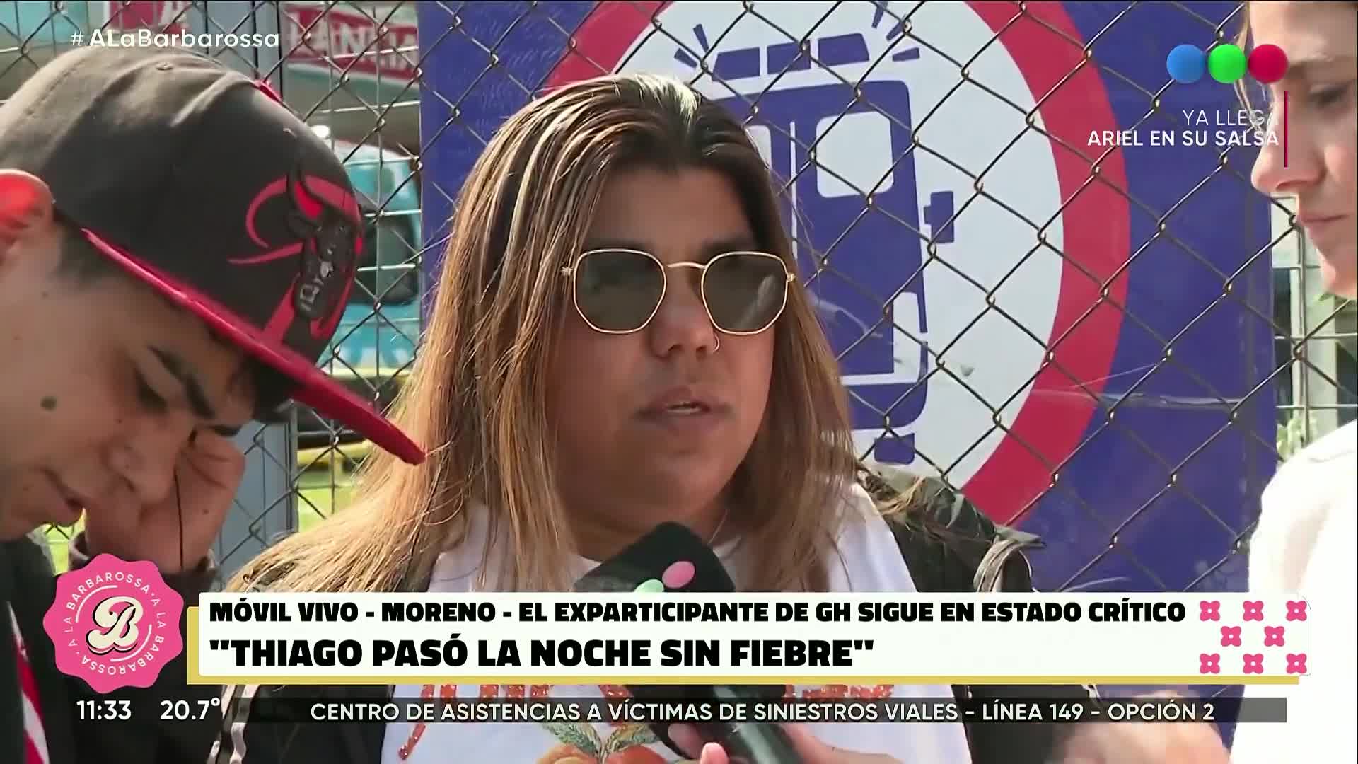 Camilota y otro de los 10 hermanos de Thiago Medina celebraron su mejoría