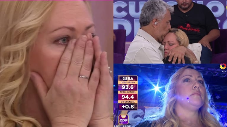 Las lágrimas de Gisela tras quedar eliminada de Cuestión de peso: el emotivo mensaje de Mario Massaccesi