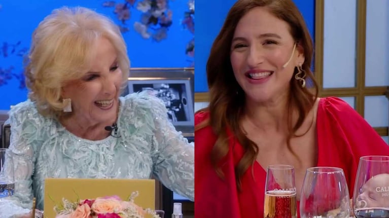 Carolina Amoroso le presentó a su hijo a Mirtha Legrand y reveló el tierno apodo que le puso