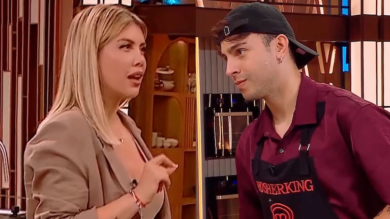 Rusherking le mintió en la cara a Wanda Nara en MasterChef Celebrity