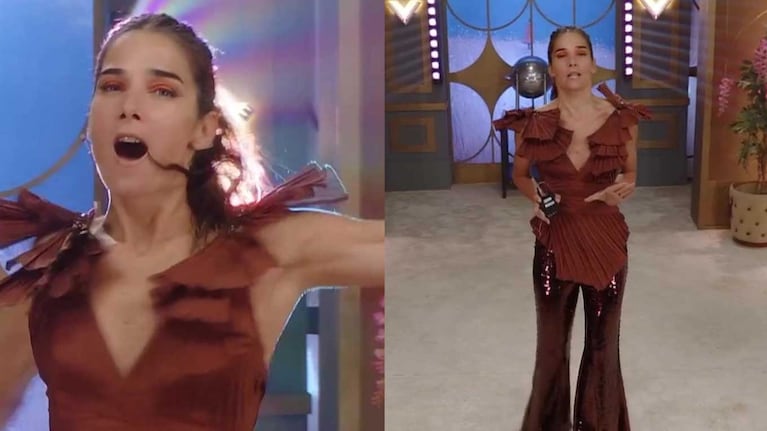 Juana Viale deslumbró con un look de alto voltaje en su programa