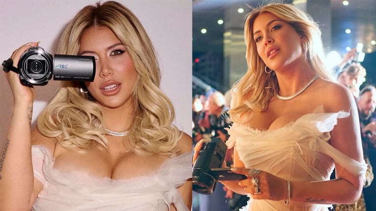 Esto grabó Wanda Nara con la cámara que llevó a los Martín Fierro: el guiño a L-Gante