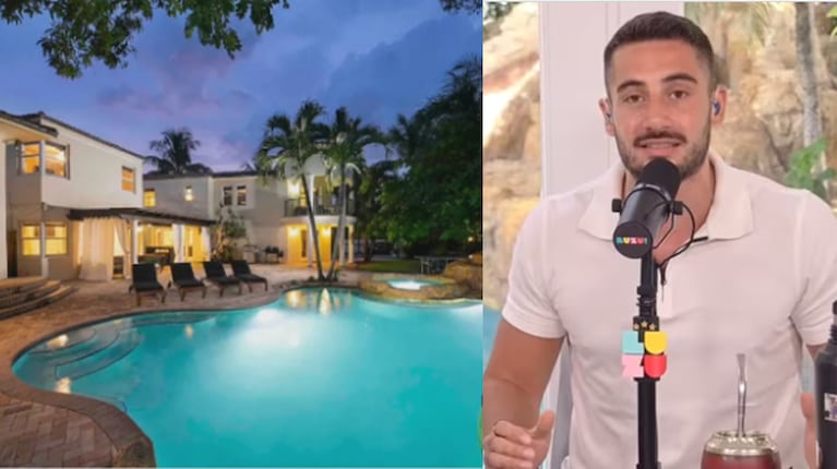 Así es la lujosa mansión de Nico Occhiato en Miami: cuánto pagó por 7 noches en una de las sedes del Mundial