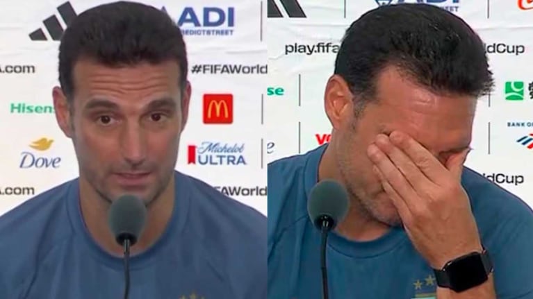 Lionel Scaloni rompió en llanto tras perder la final del Mundial y puso en duda su continuidad.