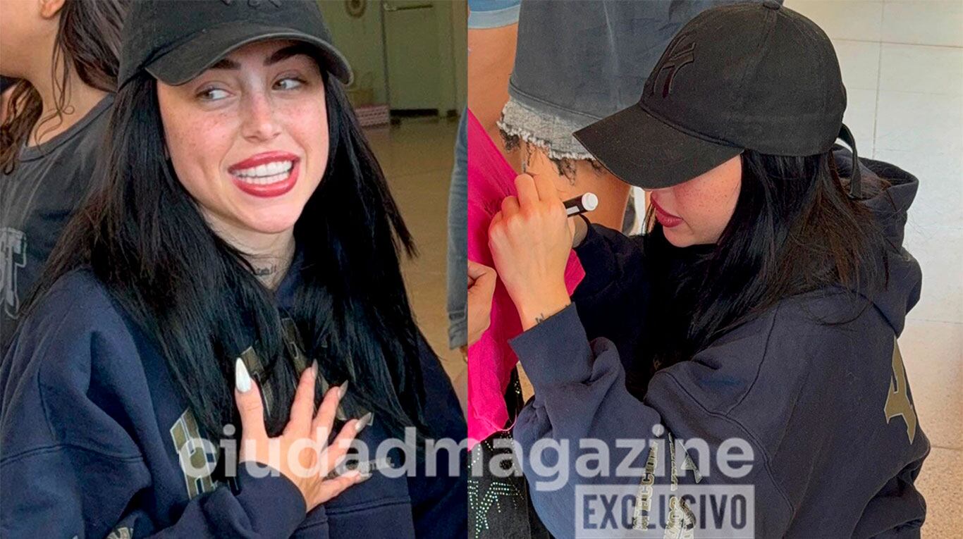 Nicki Nicole firmó autógrafos y se sacó fotos con sus fans en Formosa: el emotivo video 