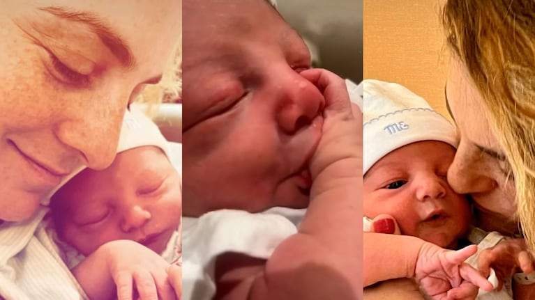 Las imágenes más tiernas de Julieta Zylberberg con su bebé recién nacido: mirá a Florián chupándose el dedo