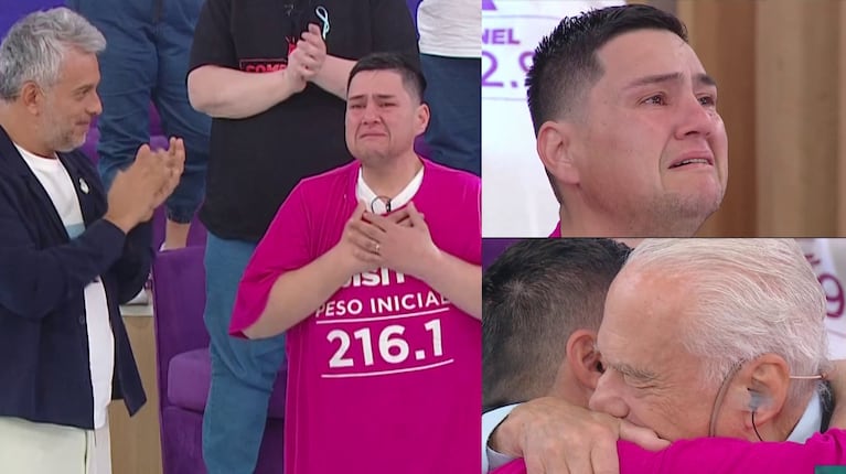 El desconsolado llanto de Luisito tras llegar a su alta, a 14 años de haber ingresado a Cuestión de Peso