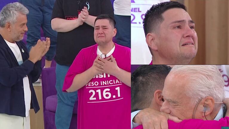 El desconsolado llanto de Luisito tras llegar a su alta, a 14 años de haber ingresado a Cuestión de Peso