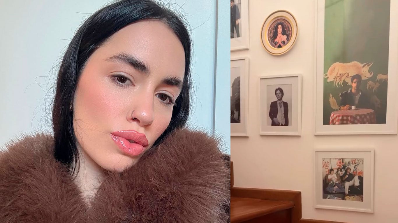 Lali Espósito mostró a los ídolos que colgó en las paredes de su hogar: video