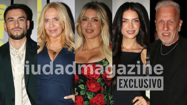 Wanda Nara festejó el estreno de su primera película con su familia y los famosos